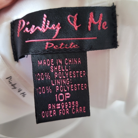 NWT! Pinky & Me Sleeveless A Line Princess Wedding Dress Dainty Sequins Beads - Picture 9 of 9
